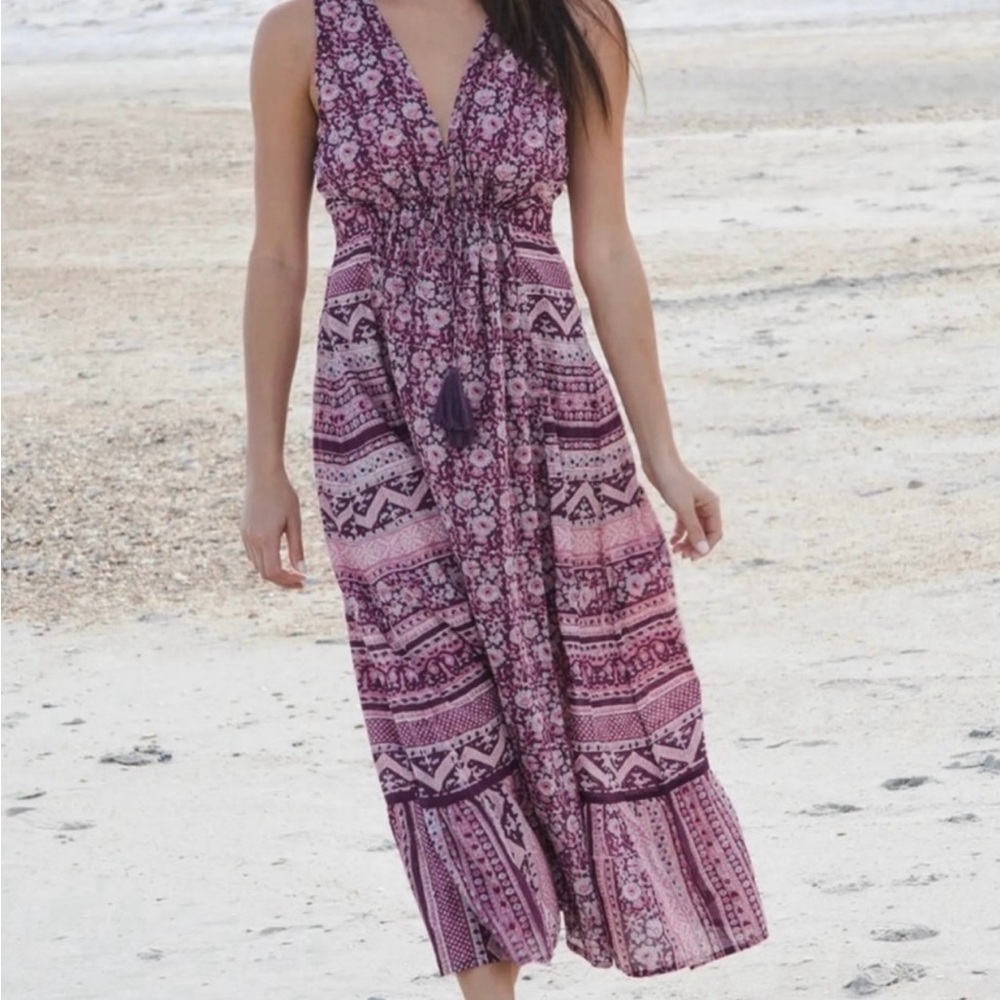 Natural Life Boho Midi Beach Dress Large